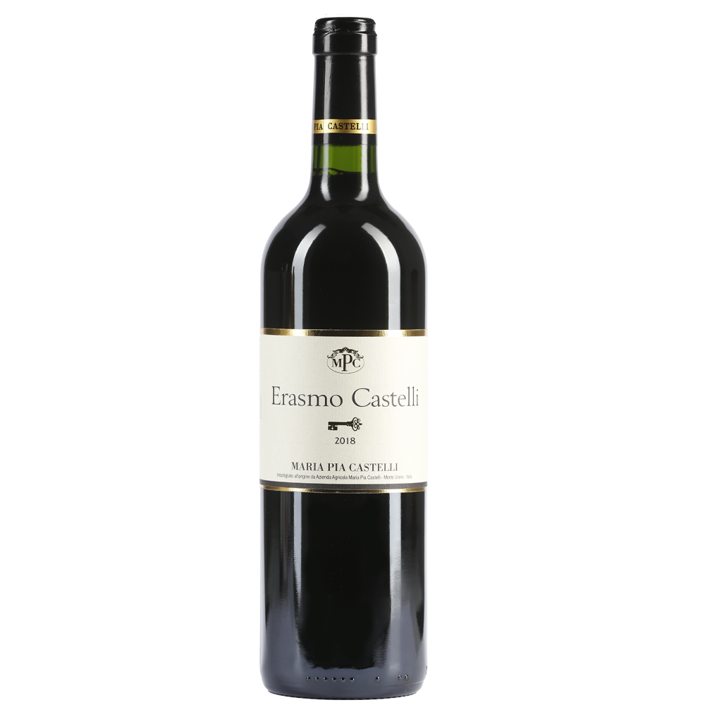 A bottle of Erasto Castelli wine 2018
